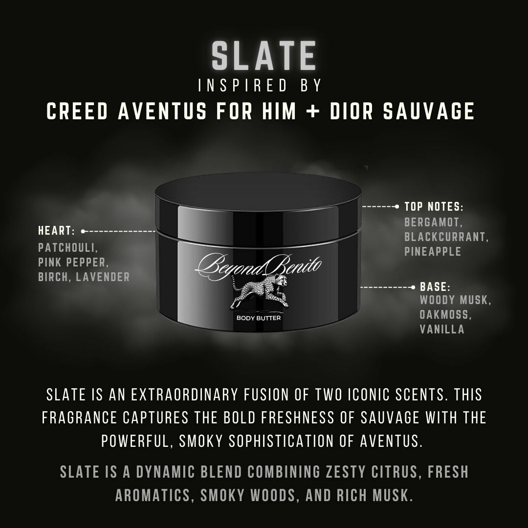 Slate Body Butter: Inspired by Creed Aventus & Dior Sauvage